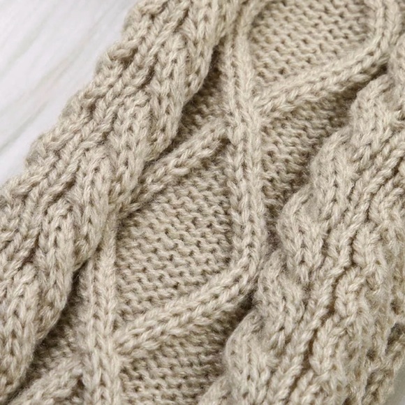 Red burgundy knee high socks leg warmers sexy tie wrap sexy dancer warm winter - Picture 5 of 6